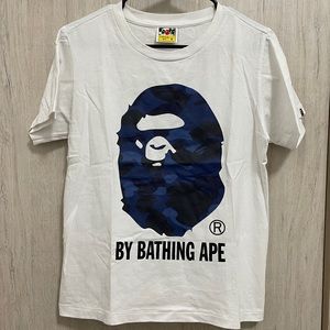 Bape head blue Camo Tshirt